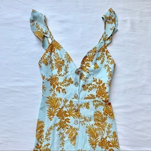 Free People Be The One Wide Legged Floral Jumpsuit